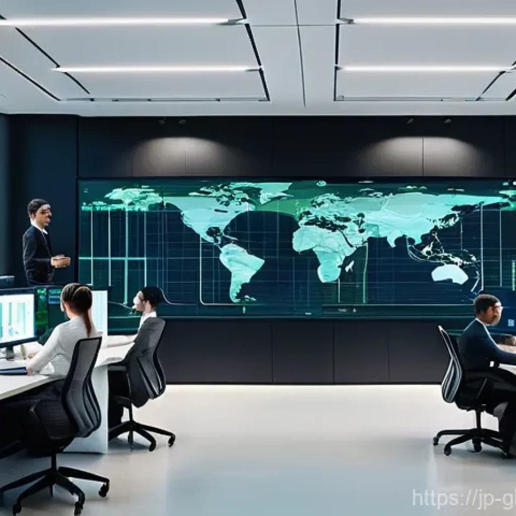 글로벌브릿지와 빅데이터 분석 - **Prompt 1: The AI-Powered Control Hub of Tomorrow**
    "A vibrant, high-tech control room in a cle...
